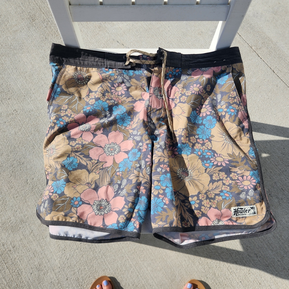 Howler Brothers Floral Swim Shorts